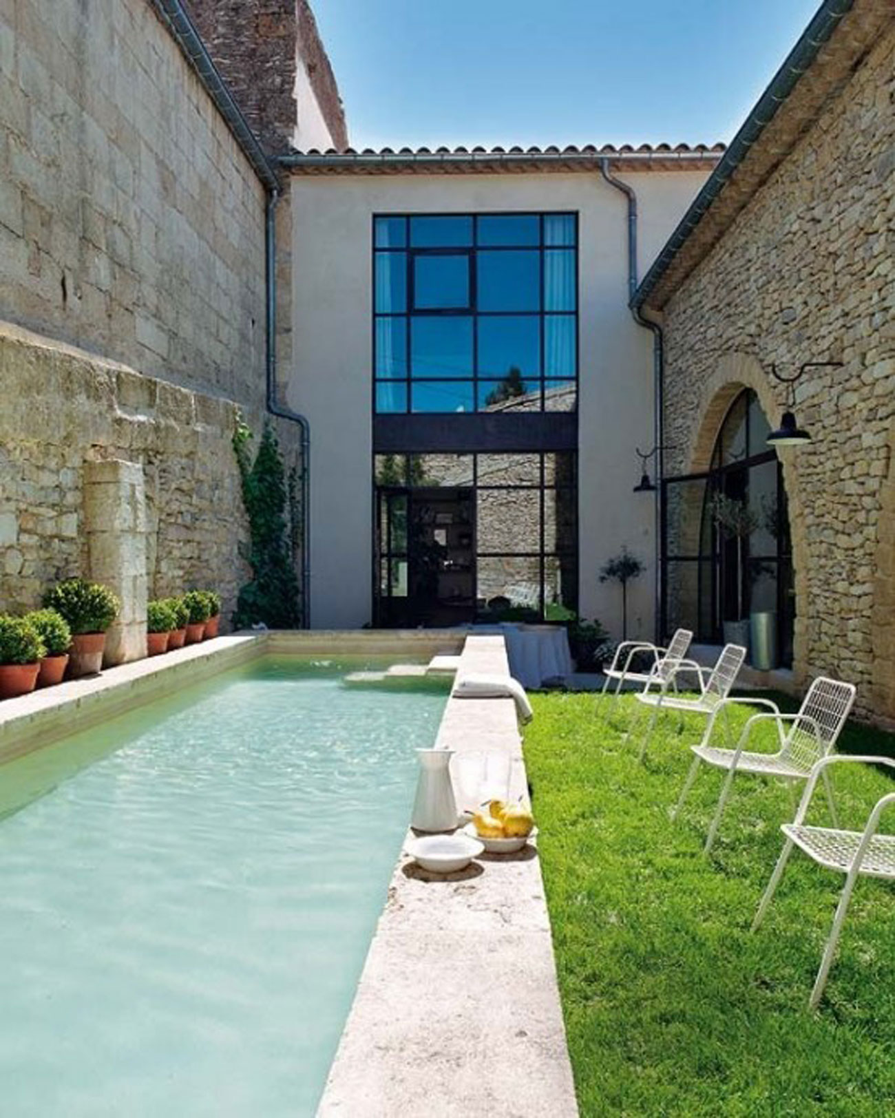 Modern Home Design in France, Redesigning from an Old Oil Mill ...