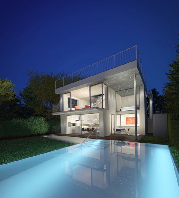 Glass House Architecture - Swimming Pool