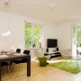 Green Environment and Wooden Floor Apartment Design