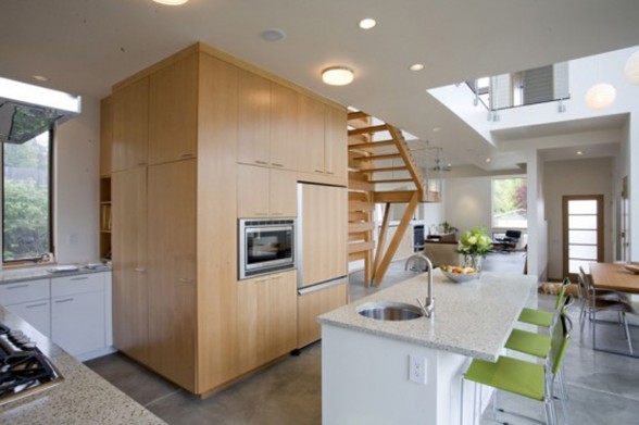 Wooden Interiors Green Design of Homes - Kitchen