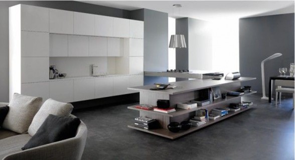 Integrated Living Room and Kitchen, Innovative Interior Ideas ...