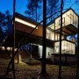 Modern Houses in Forest Environment, A Slop Home Design