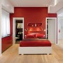 Romantic Apartment Inspiration in Red and White Theme