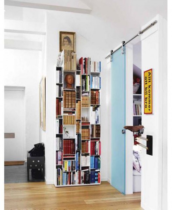 Maria Adlersson’s Apartment, Swedish Ideas for Your Flat - Library