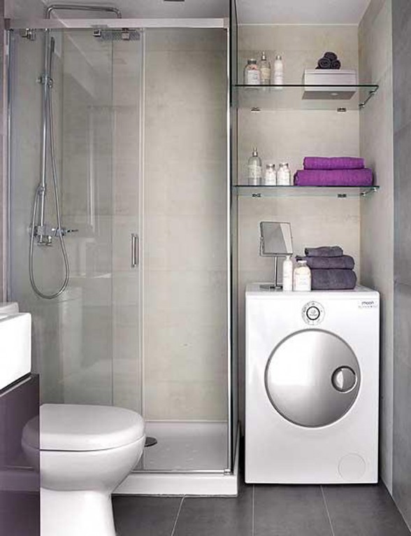 Intrinsic Interior Design Applied in Small Apartment Architecture - Washing Machine