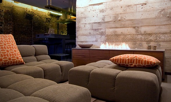 Modern Design from Kelly Reynolds, Modern Apartment in Vancouver - Fireplace