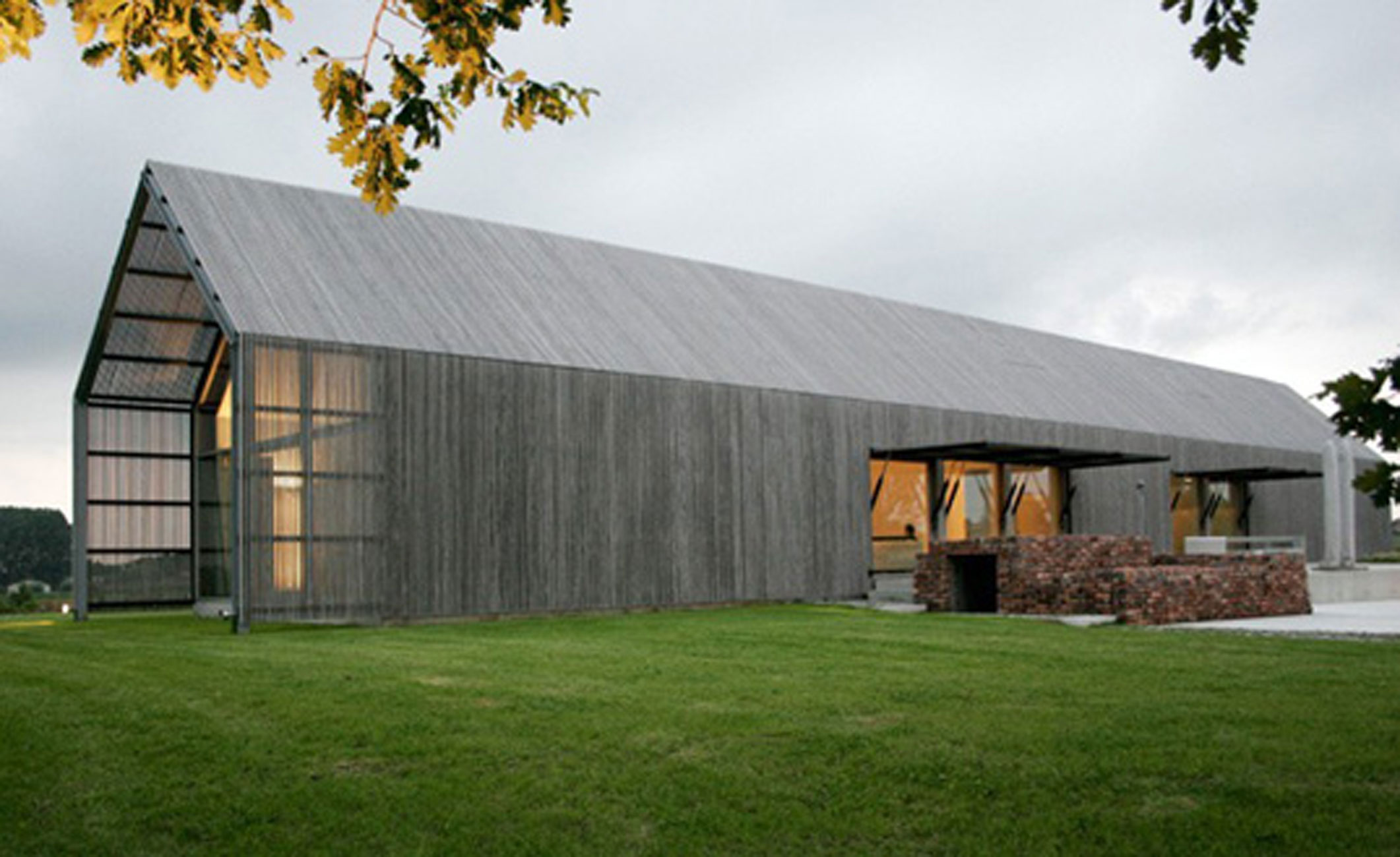 » Modern Home Design, Sustainable Barn House Shaped