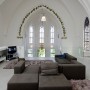 Gothic Church Turned into White Contemporary Home in 2009 - Livingroom