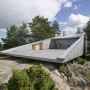 Lake House Design with Unusual Architecture in Finland Landscape