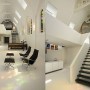 Modern Apartment Redesigned from Dutch Chapel - Livingroom and Staircase