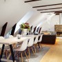 Small Loft with Efficient Placement of Furniture: Small Loft With Efficient Placement Of Furniture   Large Dining Table