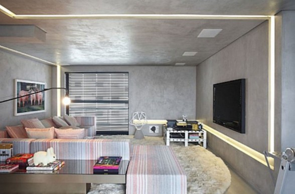 A Disc Jockey’s Modern House with Studio in Sao Paulo - Living Room