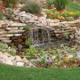 Backyard Water Features Design: Wonderful Stone Garden With Pond Design Backyard Water Features