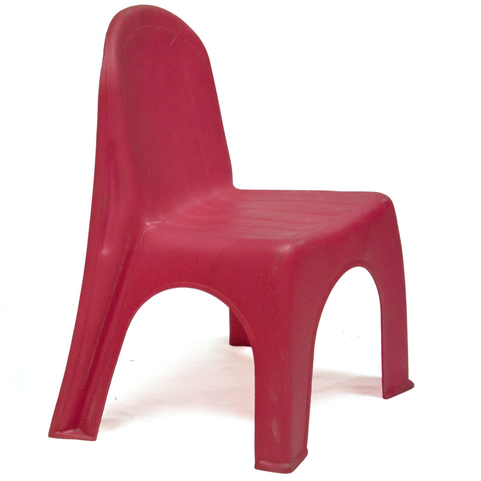 classic red plastic childrens chairs simple cheap furniture