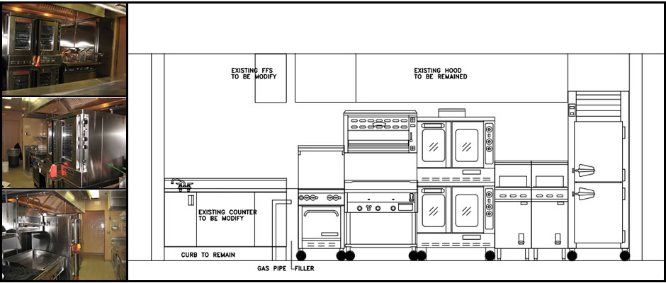Small Commercial Kitchen Design Blue Print Floor Plan Layout | Viahouse.Com