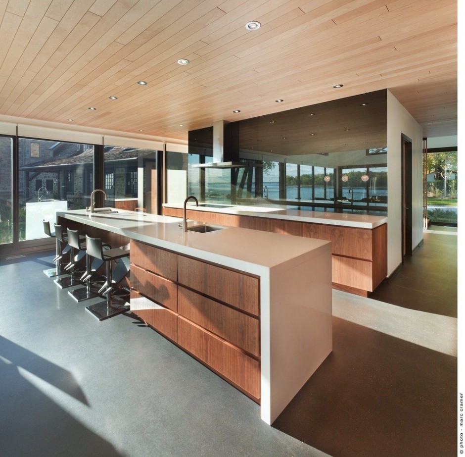 Bord-du-Lac House Design Kitchen - Viahouse.Com