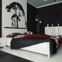 black wall bedroom interior design