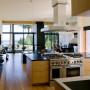 Contemporary Wooden Interior Beach Home Kitchen Design