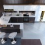 Contemporary kitchen interior with a relaxed atmosphere