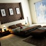 Amazing Modern Oriental Apartment Bedroom Design