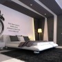 Bedroom Paint Ideas for Man: Black And White Men Bedroom Color Decorating Ideas