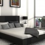 Bedroom Decorating Ideas for Man and Woman: Luxurious Bedroom Design With Black, Grey And White Color Decoration Idea