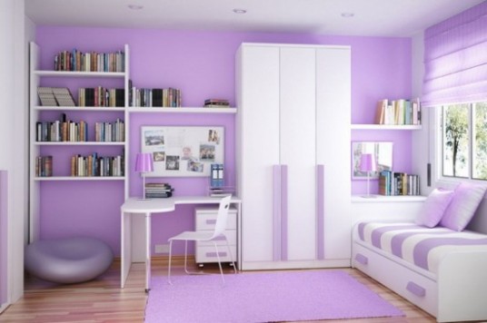 Purple Bedroom Wall Painting Ideas