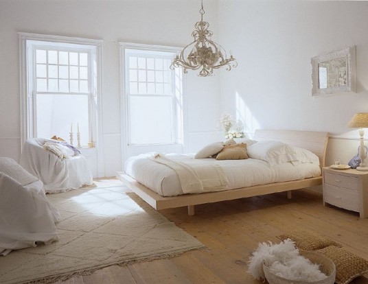 Rustic Bedroom Decoration Ideas with White Concept