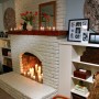 Painting Your Brick Fireplace: Brick Fireplace Design Ideas With White Painting
