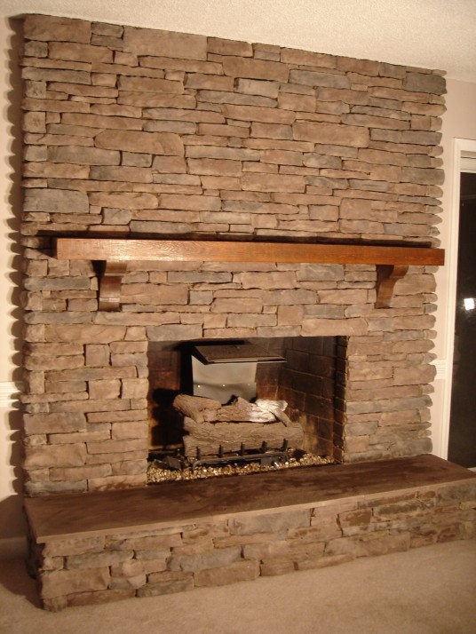 Brick Fireplace Design with Old Style and System