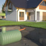 4 Tips For Choosing The Best Rainwater Tank For Your Home: Undenground Septic Tank And House    3d Illustration