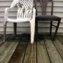 5 Easy Ways To Declutter Your Backyard: Two Broken Chairs On A Porch